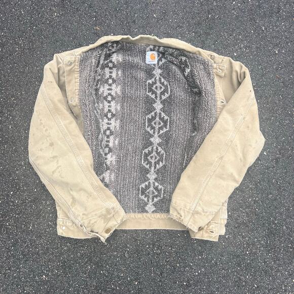 Carhartt Aztec JP1065 Jacket Size Small Rare Vintage Southwestern Pattern - Picture 3 of 4